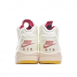 Air Jordan 5 x off white Yellow Jordan CT8480 002 Mens AJ5 