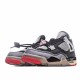 Off-White x Air Jordan AJ4 Retro CreamSail Black Gray Jordan CV9388 001 AJ4 