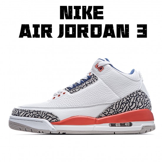 Air Jordan 3 Knicks White Gray 136064 148 AJ3 Mens Jordan 