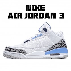 Air Jordan 3 Retro UNC CT8532 104 Mens AJ3 White Blue Jordan 