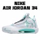 Air Jordan 34 White Green BQ3381 103 AJ34 Mens Jordan 