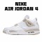 Air Jordan 4 Linen Jordan 487724 118 AJ4 Gold White Mens 