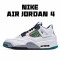 Air Jordan 4 Red AQ9129 100 Unisex White Black AJ4 Jordan 