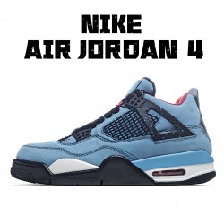 Air Jordan 4 x Travis Scott Blue Black 308497 406 AJ4 Mens Jordan 