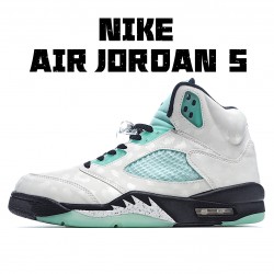 Air Jordan 5 Island Green CN2932 100 AJ5 Unisex White Green Jordan 