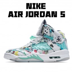 Air Jordan 5 Wings AV2405 900 White Blue Mens AJ5 Jordan 