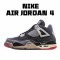 Off-White x Air Jordan AJ4 Retro CreamSail Black Gray Jordan CV9388 001 AJ4 