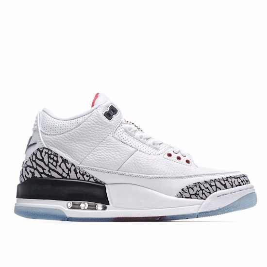 Air Jordan 3 Retro Free Throw Line White Cement 923096-101 Mens AJ3 Jordan