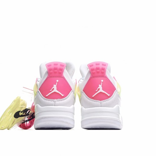 Air Jordan 4 Retro White Lemon Pink CV7808-100 Womens AJ4 Jordan