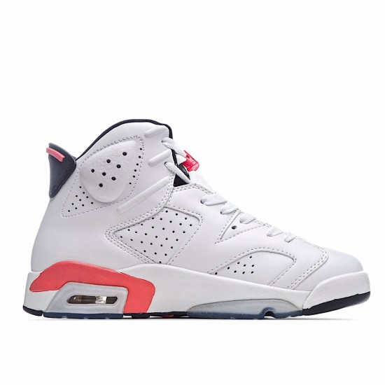 Air Jordan 6 Retro Infrared White 384664-123 Unisex AJ6 Jordan