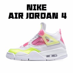 Air Jordan 4 Retro White Lemon Pink CV7808-100 Womens AJ4 Jordan