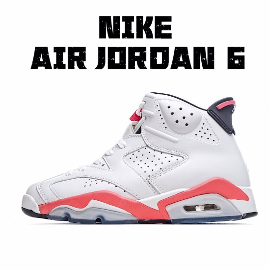 Air Jordan 6 Retro Infrared White 384664-123 Unisex AJ6 Jordan