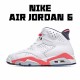 Air Jordan 6 Retro Infrared White 384664-123 Unisex AJ6 Jordan