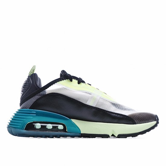 Nike Air Max 2090 Black Green Running Shoes BV9977 100 Unisex 