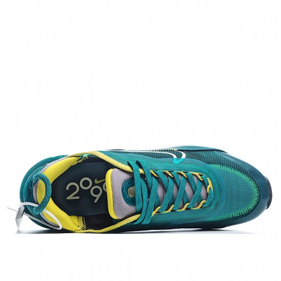 Nike Air Max 2090 Black Green Running Shoes CD4365 005 Unisex 