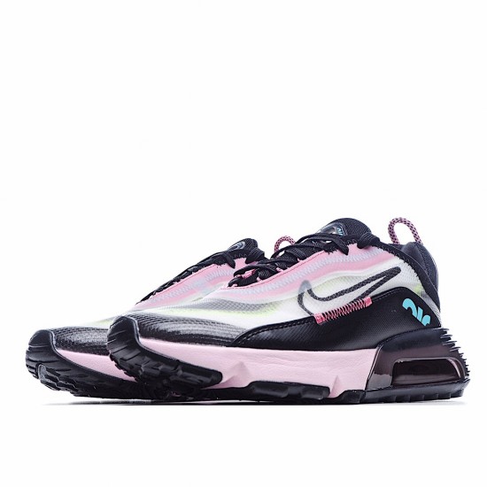 Nike Air Max 2090 Black Pink CW4286 100 Unisex Running Shoes 