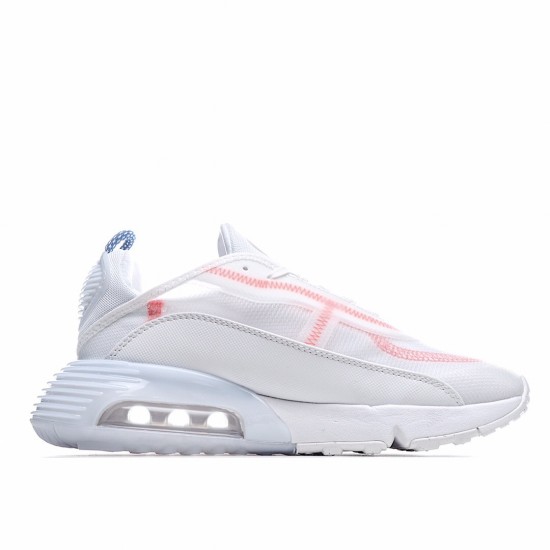 Nike Air Max 2090 White Blue Running Shoes CT1290 100 Unisex 