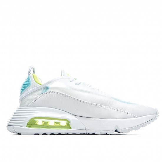 Nike Air Max 2090 White Blue Running Shoes CT7695 106 Unisex 