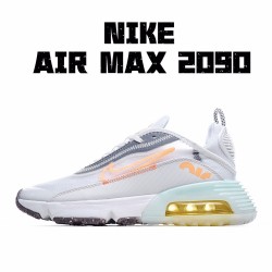 Nike Air Max 2090 White Blue Grey CZ7555-100 Unisex Running Shoes