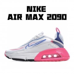 Nike Air Max 2090 White Pink Blue CZ3867-101 Womens Running Shoes