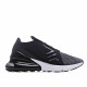 Nike Air Max 270 Flyknit Black Gray AO1023 001 Unisex Running Shoes 