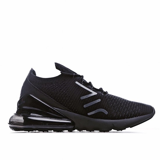 Nike Air Max 270 Flyknit Black AO1023 005 Mens Running Shoes 