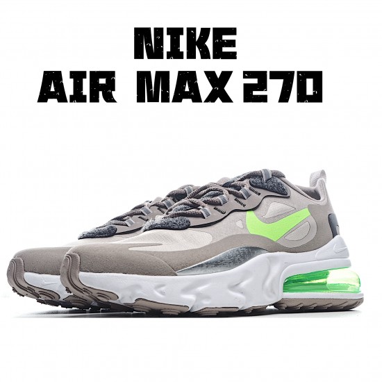 Nike Air Max 270 React Bauhaus Gray Green Mens CQ4598 231 Running Shoes 