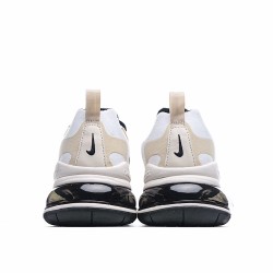 Nike Air Max 270 React Black Beige White CZ9541 100 Unisex Running Shoes 