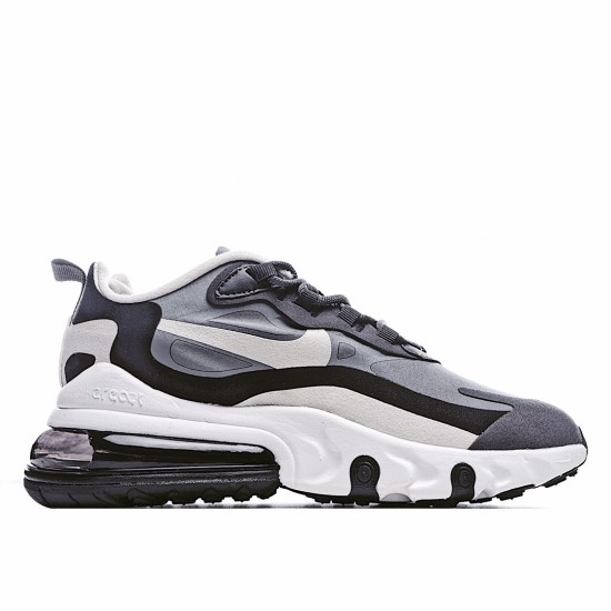 Nike Air Max 270 React Black Gray White Running Shoes AT6174 001 Unisex 