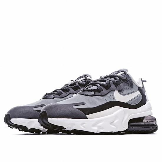 Nike Air Max 270 React Black Gray White Running Shoes AT6174 001 Unisex 