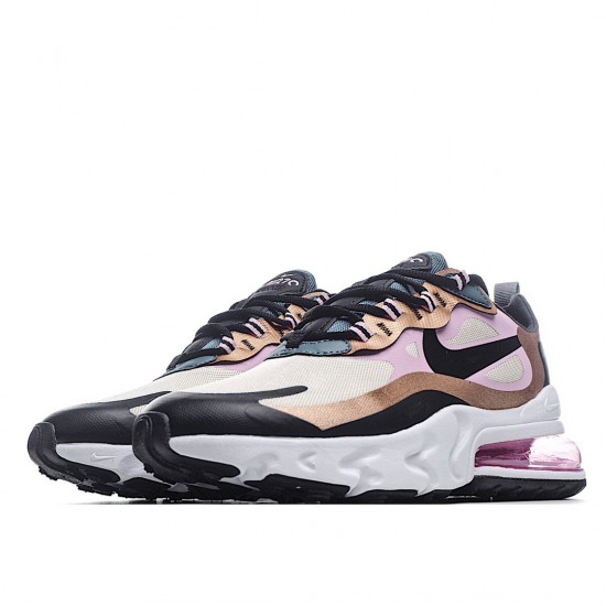 Nike Air Max 270 React Bronze Sail Black CT1833-100 Unisex Running Shoes