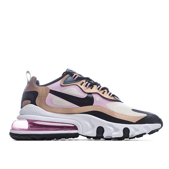 Nike Air Max 270 React Bronze Sail Black CT1833-100 Unisex Running Shoes