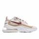 Nike Air Max 270 React Brown White AT6174 700 Womens Running Shoes 