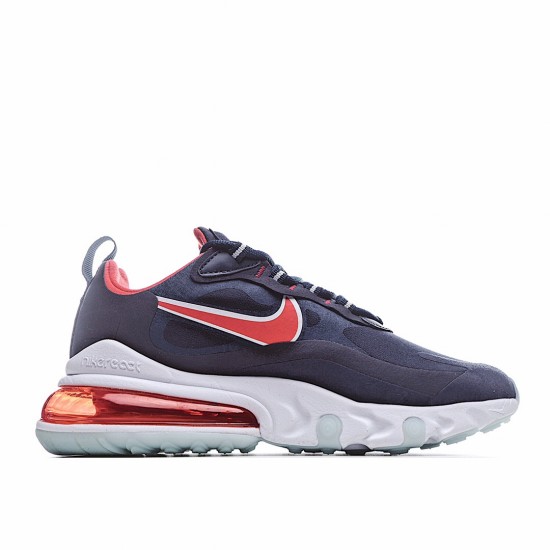 Nike Air Max 270 React Deep Blue Red Running Shoes CT1280 400 Unisex 