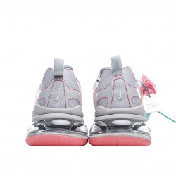 Nike Air Max 270 React Gray Red Running Shoes CQ6549 100 Unisex 