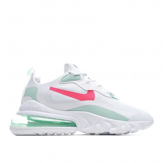 Nike Air Max 270 React Green White Pink Running Shoes CV3025 100 Womens 