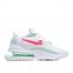 Nike Air Max 270 React Green White Pink Running Shoes CV3025 100 Womens 