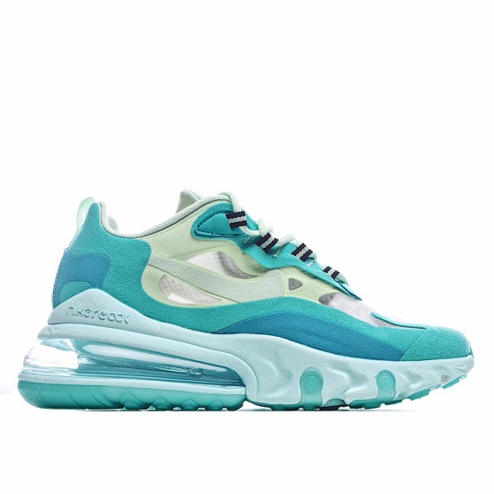 Nike Air Max 270 React Mens AO4971 301 Blue Green Running Shoes 
