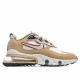 Nike Air Max 270 React Mens AO4971 700 Brown White Running Shoes 