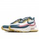 Nike Air Max 270 React Mens CT1264 103 Beige Blue Running Shoes 