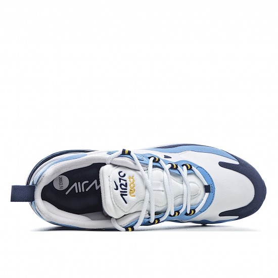 Nike Air Max 270 React Mens CT1264 104 Blue White Black Running Shoes 