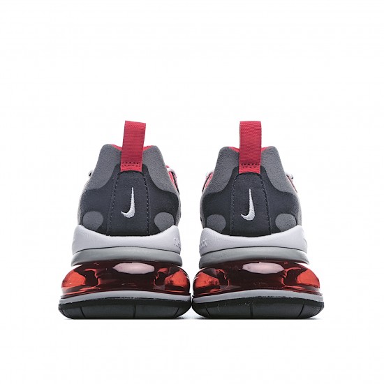 Nike Air Max 270 React Red Black Gray Running Shoes CI3866 002 Mens 