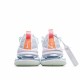 Nike Air Max 270 React SE Ltblue White Orange CJ0620 100 Womens 