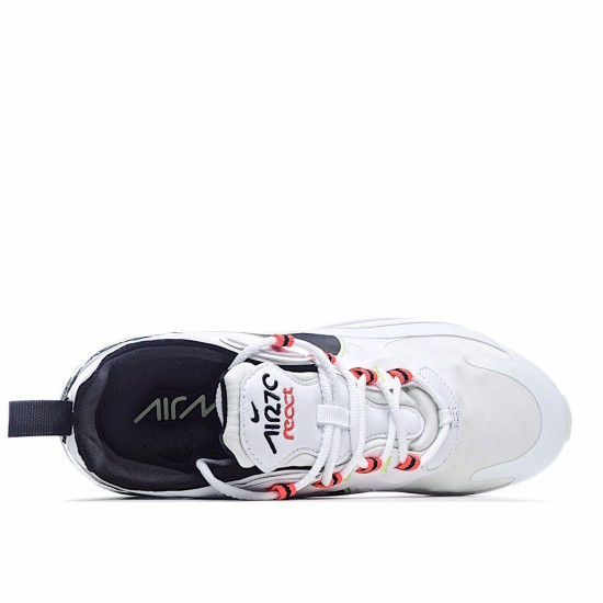 Nike Air Max 270 React Unisex Running Shoes CZ6685 100 White Black 