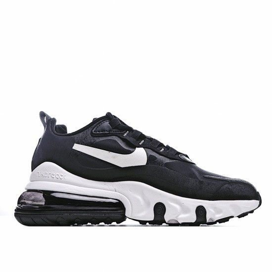 Nike Air Max 270 React Unisex AO4971 004 White Black Running Shoes 