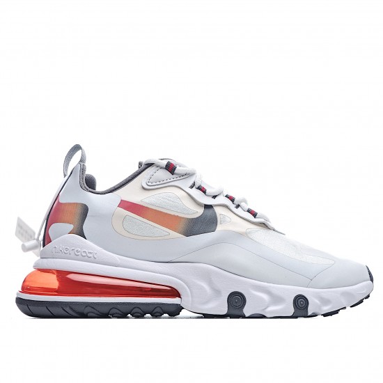 Nike Air Max 270 React White Beige Running Shoes CD6615 100 Unisex 