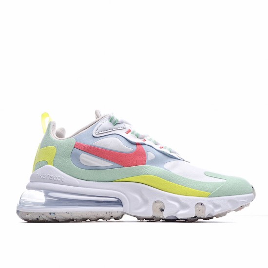 Nike Air Max 270 React White Green DB5927 161 Womens Running Shoes 