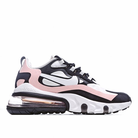 Nike Air Max 270 React Womens AT6174 005 White Black Pink Running Shoes 