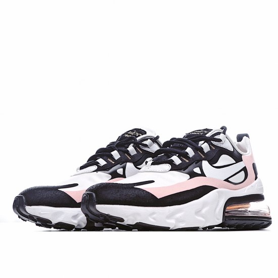 Nike Air Max 270 React Womens AT6174 005 White Black Pink Running Shoes 