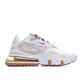 Nike Air Max 270 React Womens CQ0208 101 White Brown Running Shoes 